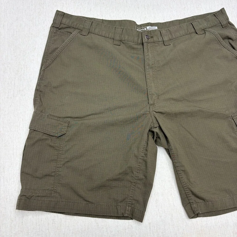 Carhartt Force Relaxed Fit Ripstop Cargo Work Shorts Mens 48 Olive Green 11